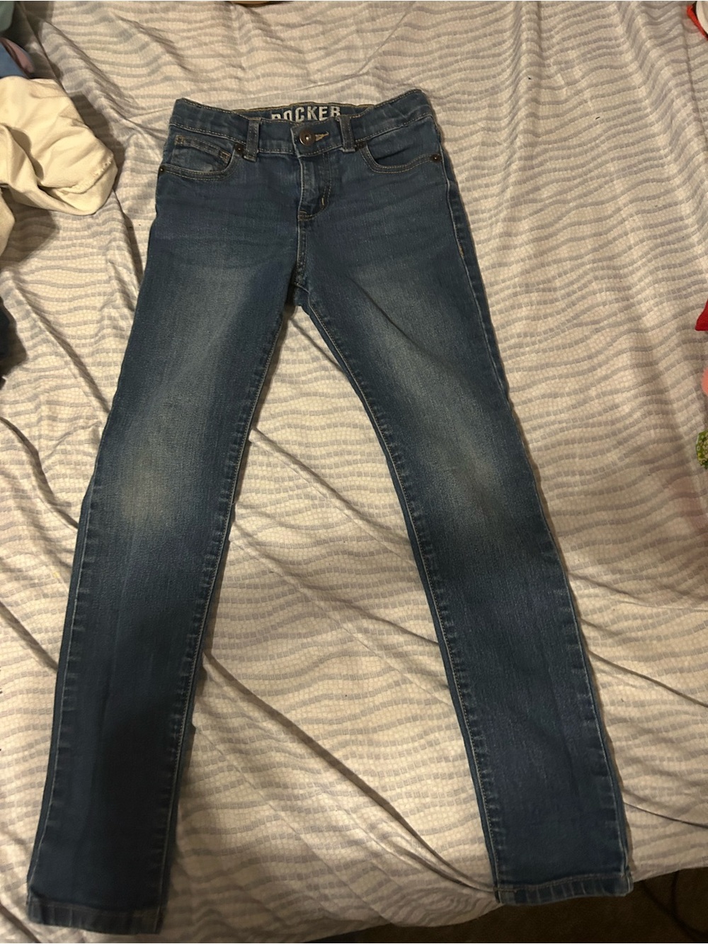 Crazy 8 size 10 rocker acid wash straight leg kids jeans